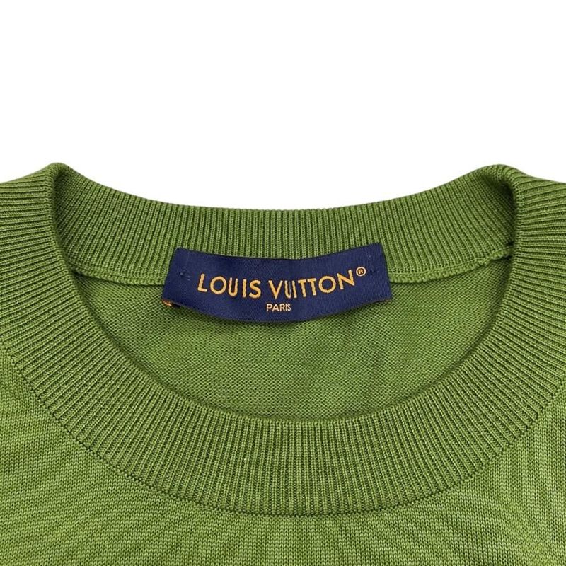 Louis Vuitton Short Sleeve Sweater Short Sleeve Cotton Crew Neck Rm251mm