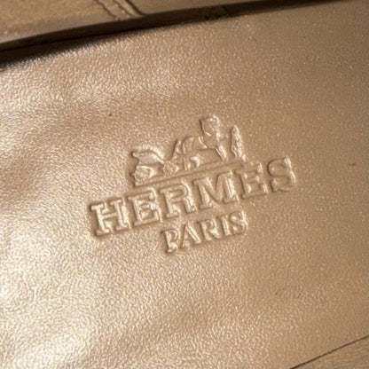 Hermes Saint Germain Silver Kelly Buckle Side Zip Leather Short Boots Black — view 11