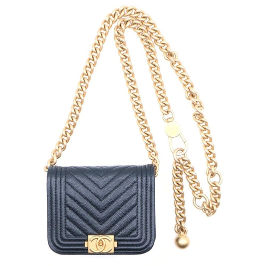 Chanel Belt Shoulder Bag Black