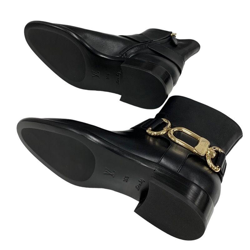 Unused Louis Vuitton Waist Side Line Boots Short Boots Ankle Boots Chain