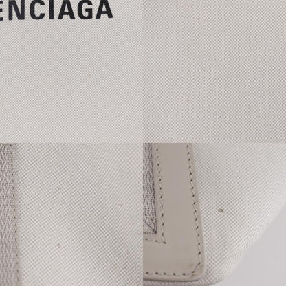 Balenciaga Navy Cabas S 339933 Canvas Light Grey Unisex Tote Bag