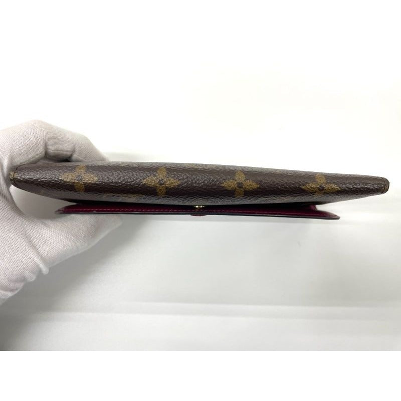 Louis Vuitton Monogram Portefeuille Emilie Zipper Long Wallet Brown — view 4