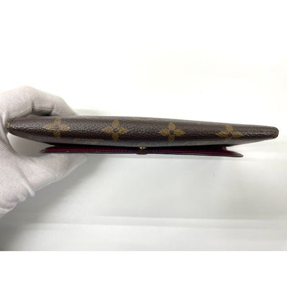 Louis Vuitton Monogram Portefeuille Emilie Zipper Long Wallet Brown — view 4