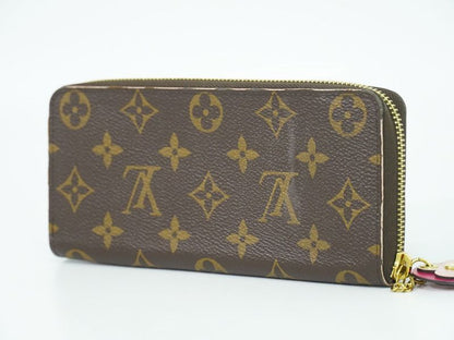 Authentic Louis Vuitton LV Portefeuille Clemence Monogram Long Wallet Brown