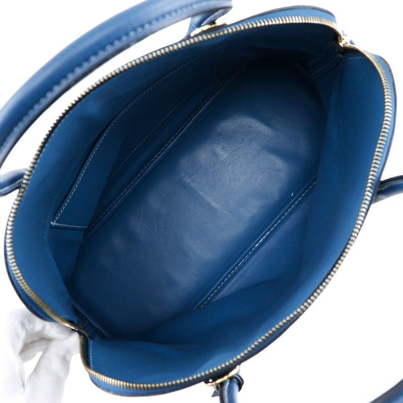 Hermes Bolide 37 G Engraved Taurillon Clemence Blue □G Ladies Handbag