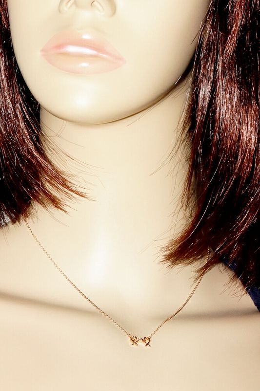 Tiffany & Co Pendant Necklace 18K Pink Gold Diamond 1p(001ct) Paloma Picasso