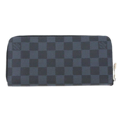 Louis Vuitton Damier Cobalt Zippy Wallet Vertical Long Wallet N62240 Black X