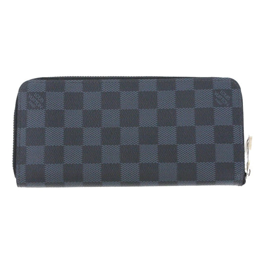 Louis Vuitton Damier Cobalt Zippy Wallet Vertical Long Wallet N62240 Black X