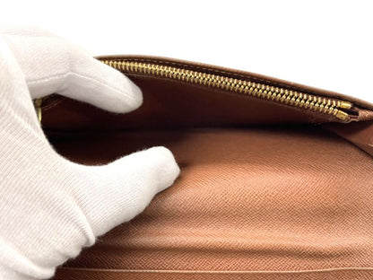 Louis Vuitton Monogram Portefeuille Brazza Long Wallet Folded M66540 Brown Made