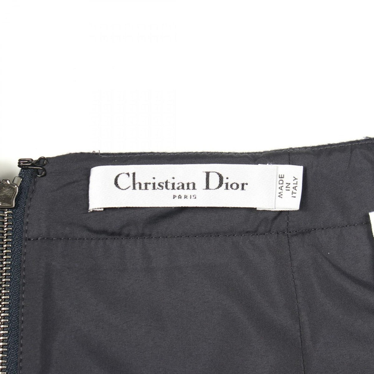 Dior Skirt Wool Navy 34 — view 3
