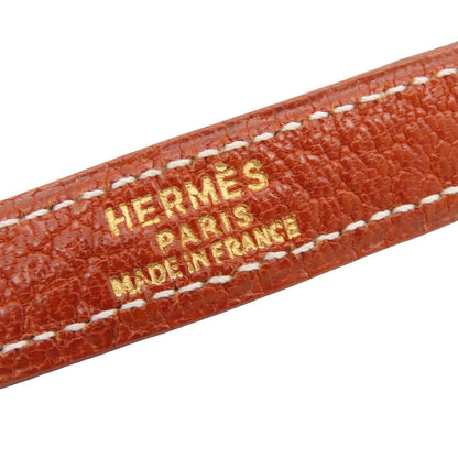 Hermes Brick Gold Chevre Kelly Shoulder Strap — view 4