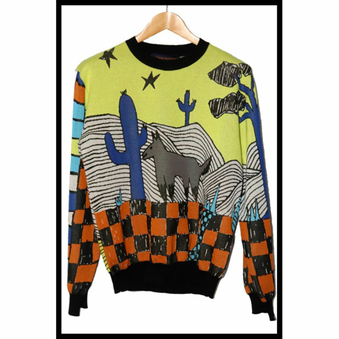 Louis Vuitton Knit Sweater Animal Allover Pattern