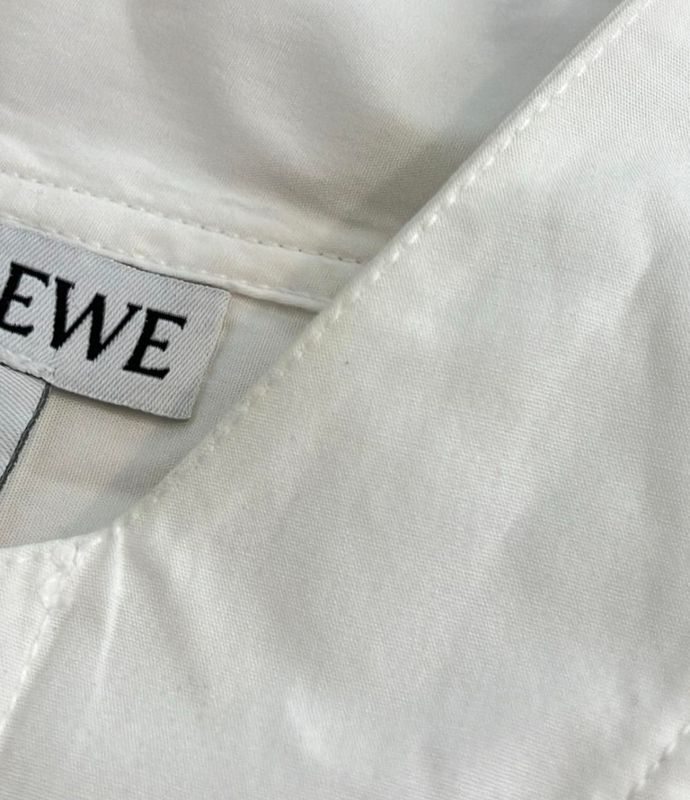 Loewe Lace Asymmetrical Shirt Women's Size S Loewe