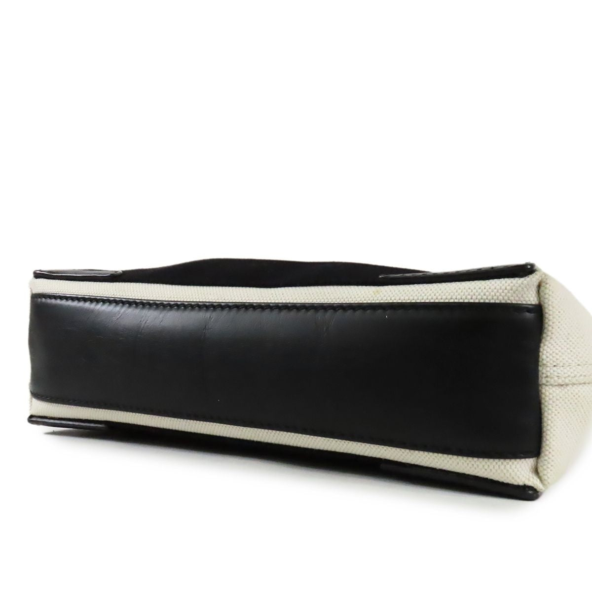 Balenciaga Navy Cabas XS White Black Cotton Canvas 2-Way Tote Shoulder Bag — view 3