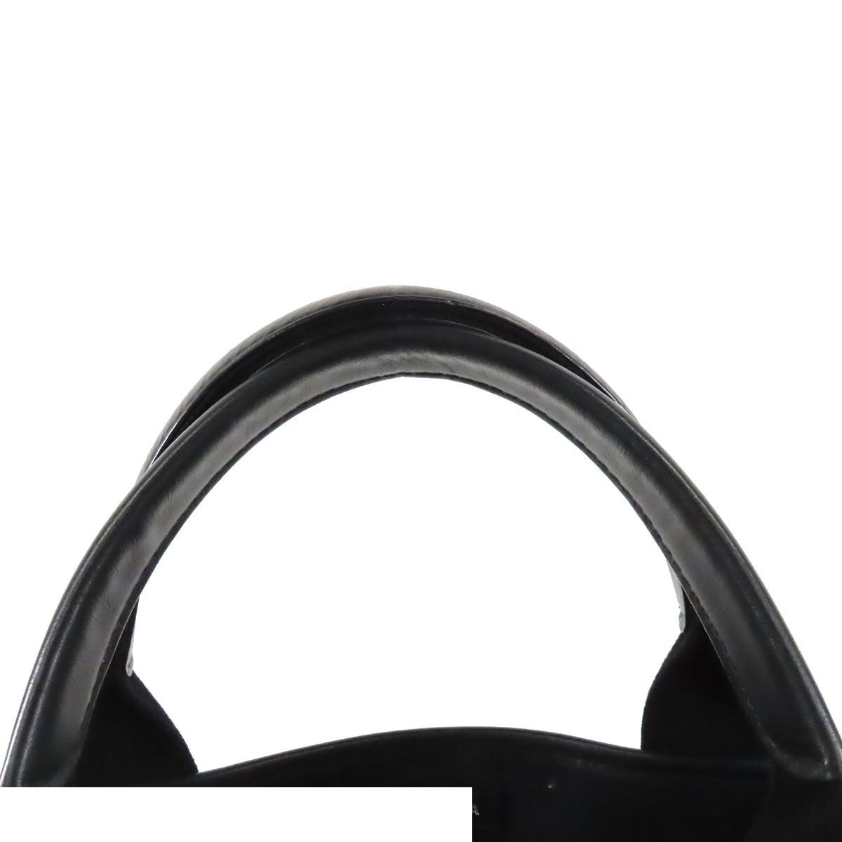 Balenciaga Navy Cabas XS White Black Cotton Canvas 2-Way Tote Shoulder Bag — view 4