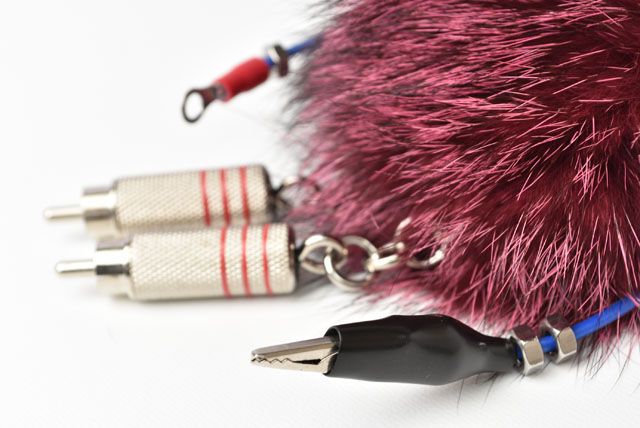 Unused Prada Key Ring Key Holder Key Trick Robot Purple Multi