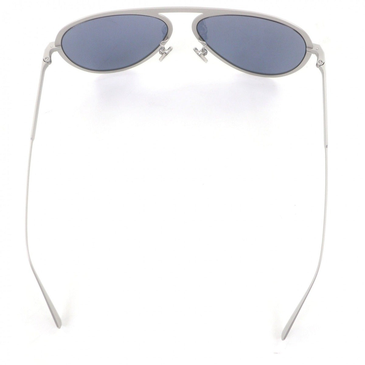 Bvlgari Octo Finissimo Aviator Sunglasses Matte Gray Blue Lens — view 6