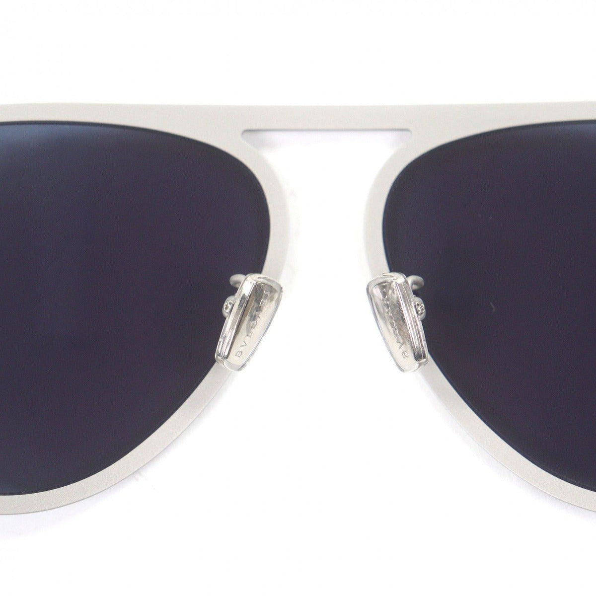 Bvlgari Octo Finissimo Aviator Sunglasses Matte Gray Blue Lens — view 7
