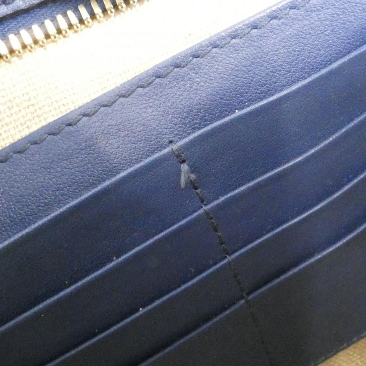 Gucci Shoulder Bag Leather Blue Dark — view 9