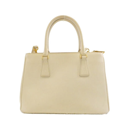 Prada Saffiano Leather Tote Bag Beige Gold — view 2
