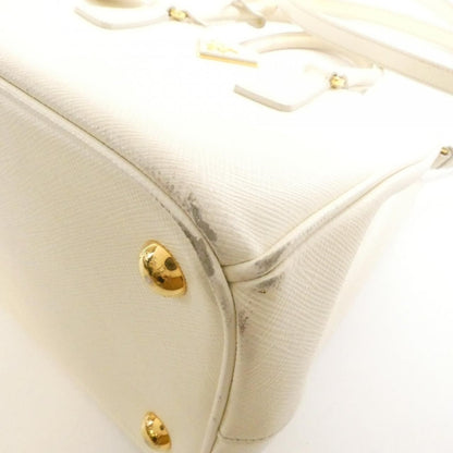 Prada Saffiano Leather Tote Bag Beige Gold — view 3