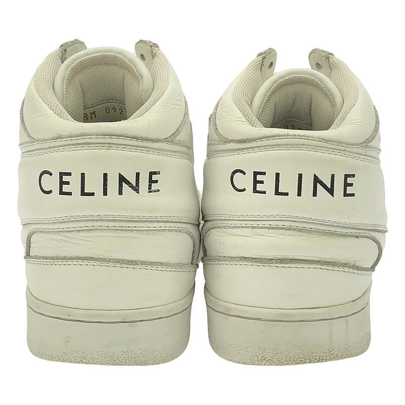 Celine - Z Trainer Ct-03 Leather High-cut Sneakers - 35 - White - Women's