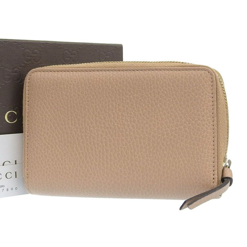 With Box Gucci 2017 354497 Teal Leather Round Zip Wallet Bifold Wallet With