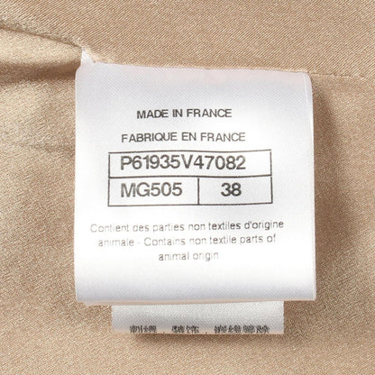 Chanel Gripoix Button Wool Leather Coat — view 5