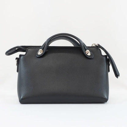 Fendi Mini Vitheway Black Shoulder Bag Handbag 2WAY Leather 8bl135