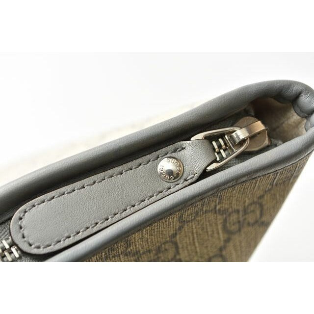 Gucci Tote Bag GG Supreme Canvas Medium Light Grey Beige — view 6
