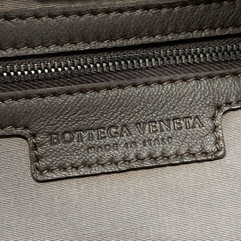 Bottega Veneta Intrecciato Dark Brown Leather Handbag