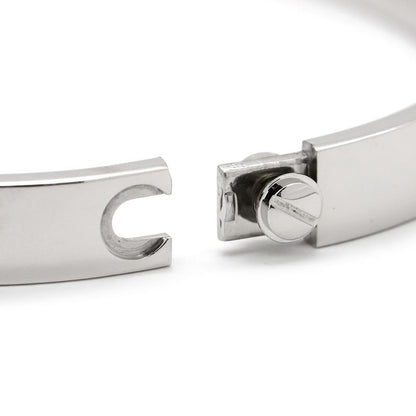 Cartier Bracelet Love Bracelet Classic Model with 4 Diamonds 18k White Gold