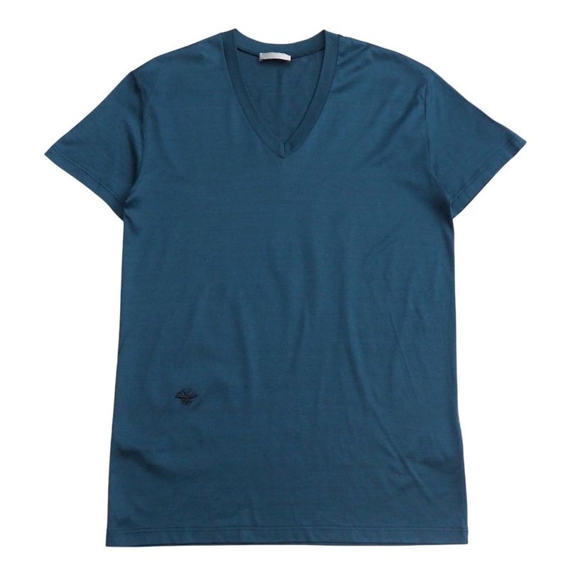 DIOR Homme Dior Homme Short Sleeve T-shirt Size XS BEE Embroidery Cotton V-neck