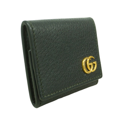 Gucci Coin Case GG Marmont Leather Black Gold — view 2