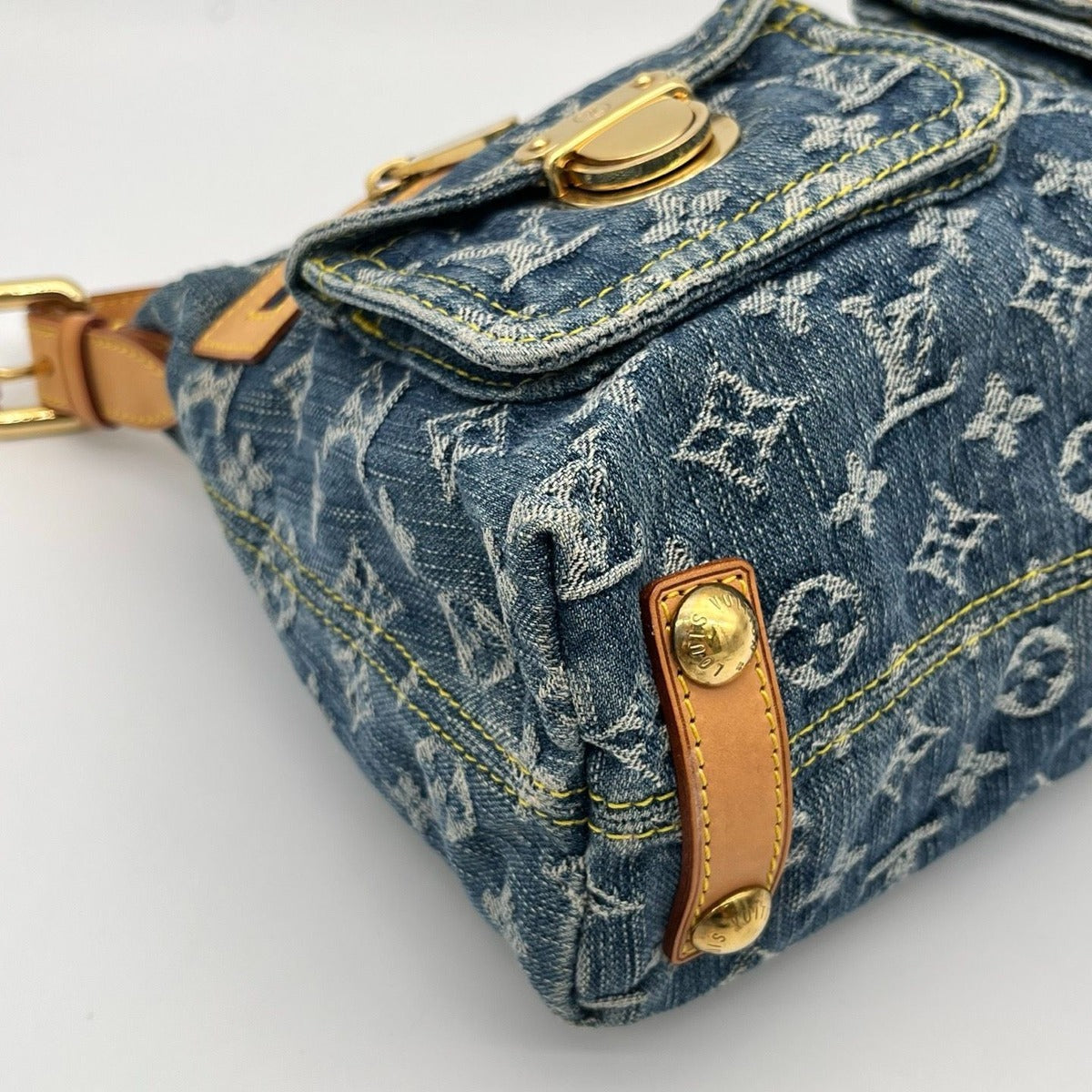 Louis Vuitton Monogram Denim Baggi Shoulder Bag — view 12