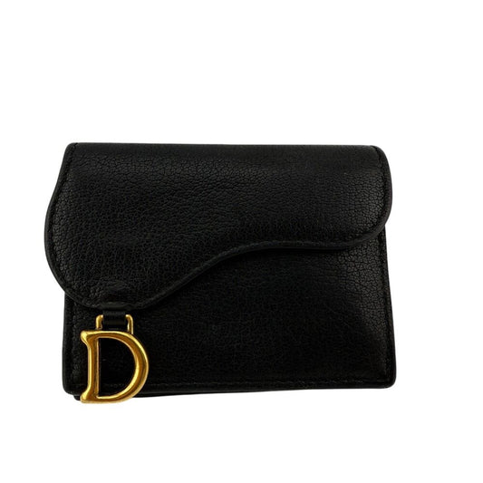 Dior Compact Wallet Saddle Trifold