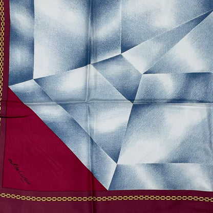 Cartier Silk Scarf With Diamond Pattern Red