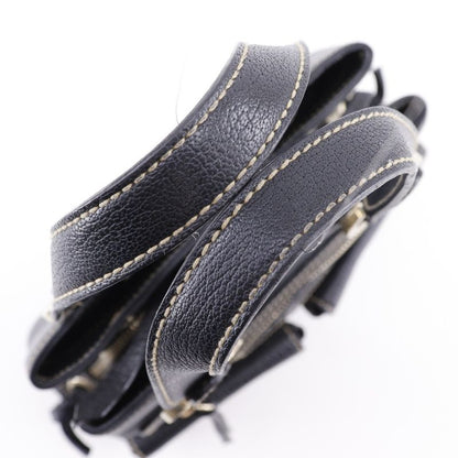 Bvlgari Bulgari Maxirettare 2WAY Shoulder Leather Black Women's Handbag