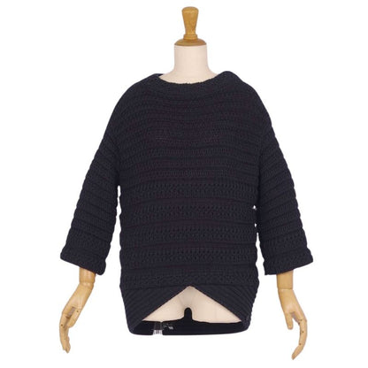 Chanel Knit Sweater Cubic Sleeves Cotton Top Les
