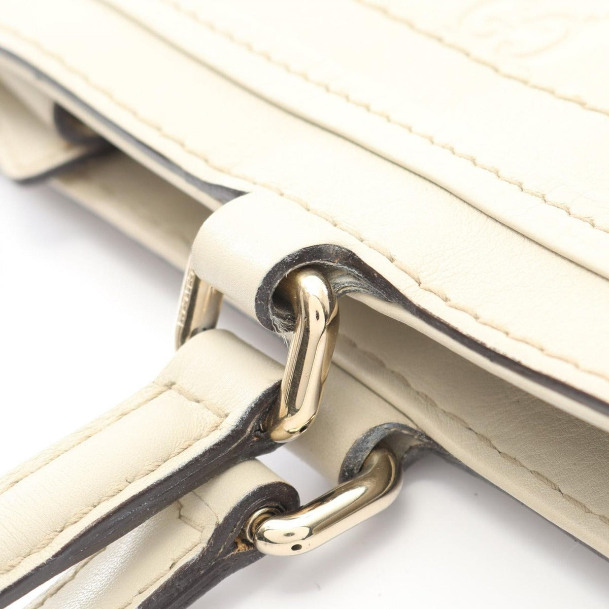 Gucci Tote Mayfair Guccissima Ivory Leather — view 9