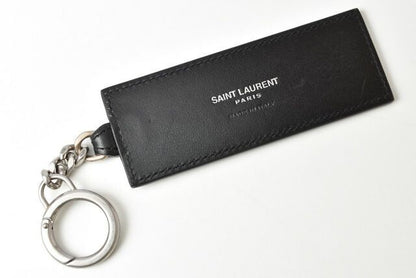 Saint Laurent Key Ring Key Holder YSL Saint Laurent Logo Black 469317