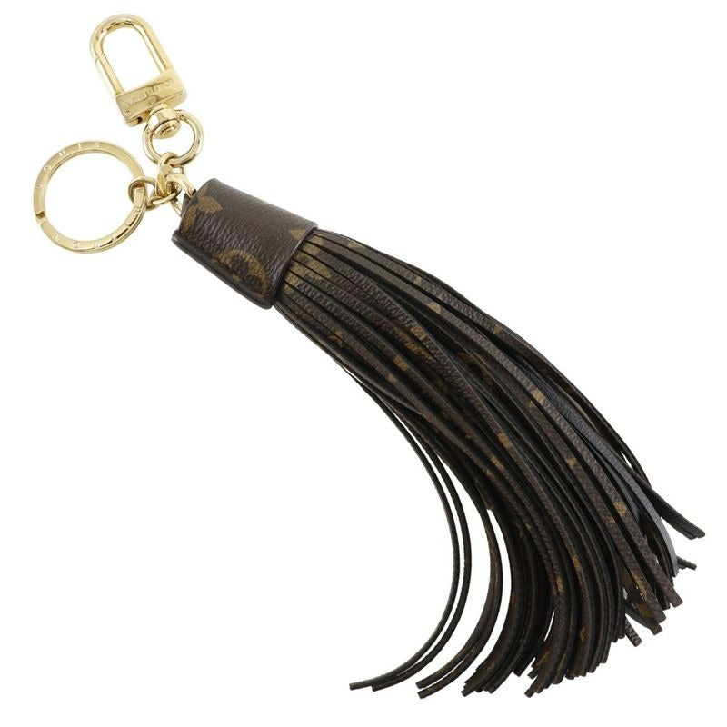 Louis Vuitton Tassel Bag Charm Mp1768 Monogram Canvas Brown Cx1116 Key