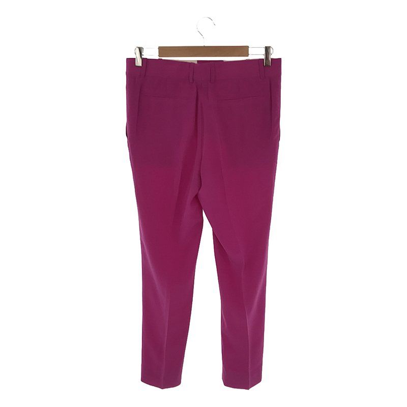 Celine - Phoebe Period Silk Center Press Tapered Pants - 36 - Purple - Women's