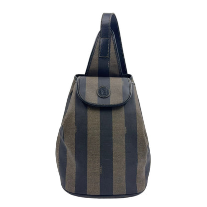 Fendi Pecan Pattern Khaki Brown Shoulder Bag Gold
