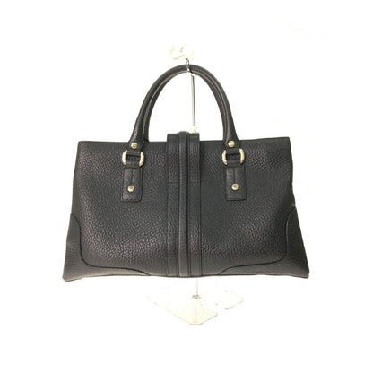 Gucci Women's Gold Hardware Handbag All Leather 131325 Black