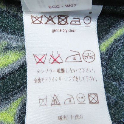 Louis Vuitton Rayon Graffiti Box Pleated Skirt Greenish 34 Made In France