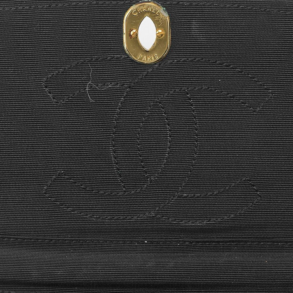 Chanel Matelasse Paris Limited Chain Shoulder Satin Black with Gold and Silver