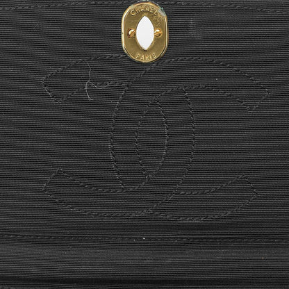 Chanel Matelasse Paris Limited Chain Shoulder Satin Black with Gold and Silver