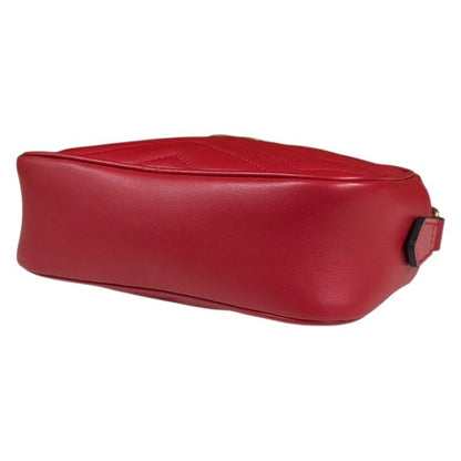 Gucci GG Marmont Shoulder Bag Leather 448065 Red Ladies Gucci  Gucci