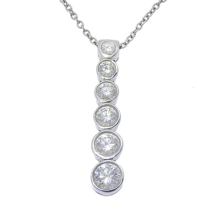 Tiffany & Co Tiffany & Co Jazz Graduated Diamond Necklace Pt950 Platinum